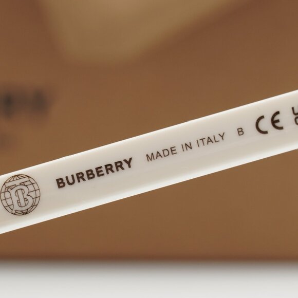 Burberry BE4411D 410087 Square Sunglasses - Ivory/Dark Grey